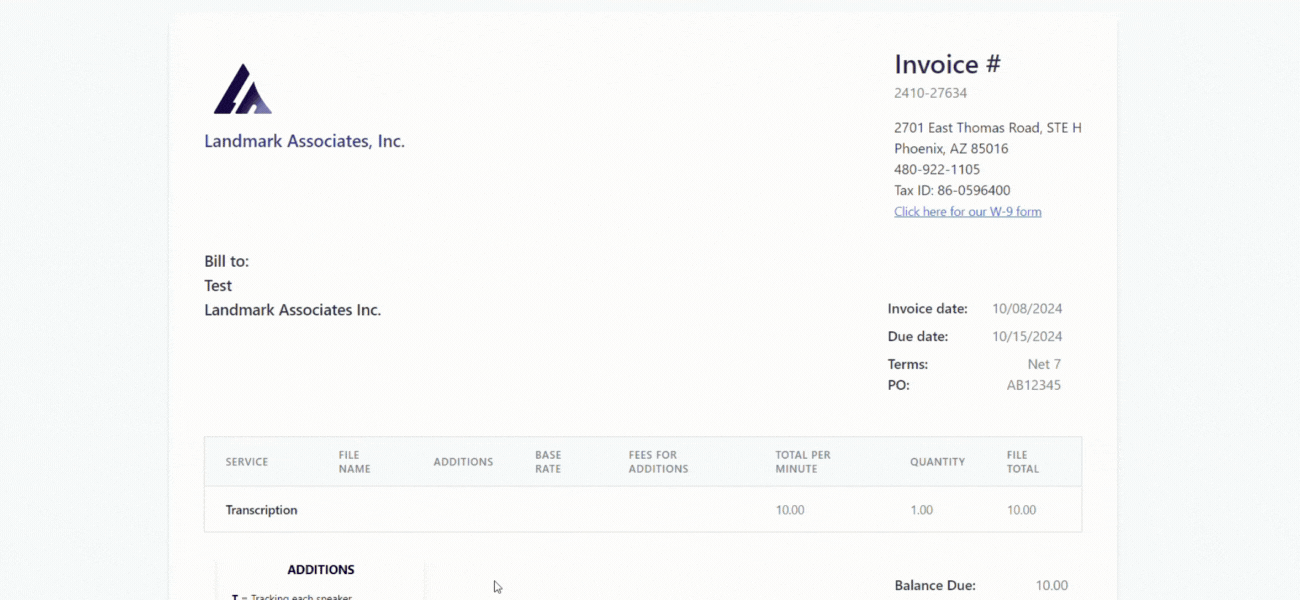 Pay invoice step 2